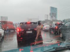 Bahagi ng NLEX sa San Simon baha pa rin; ilang lane ‘di madaanan