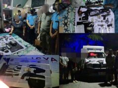 2 miyembro ng robbery group, timbog; mga baril, droga, nakumpiska