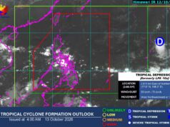 Bagyo sa labas ng PAR, malabong pumasok sa Pinas; ulan asahan sa ilang lugar