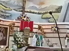 Pari patay sa bumagsak na krus habang nagmimisa