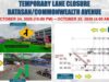 4 lane sa Commonwealth Ave., pansamantalang isasara sa Okt 24-25