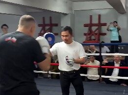 Pacquiao, Pangulo ng Poland magkasamang nag-ensayo sa gym